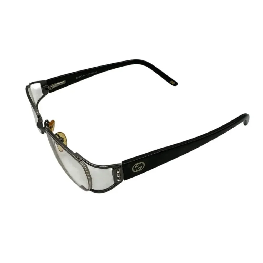 Gucci Eyeglasses Frames Only Skinny Lens W Case Fair Condition